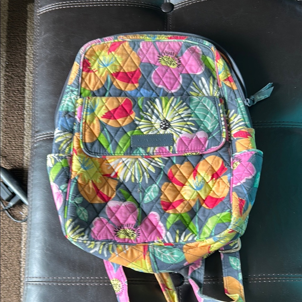Vera Bradley Floral Quilted Small Backpack